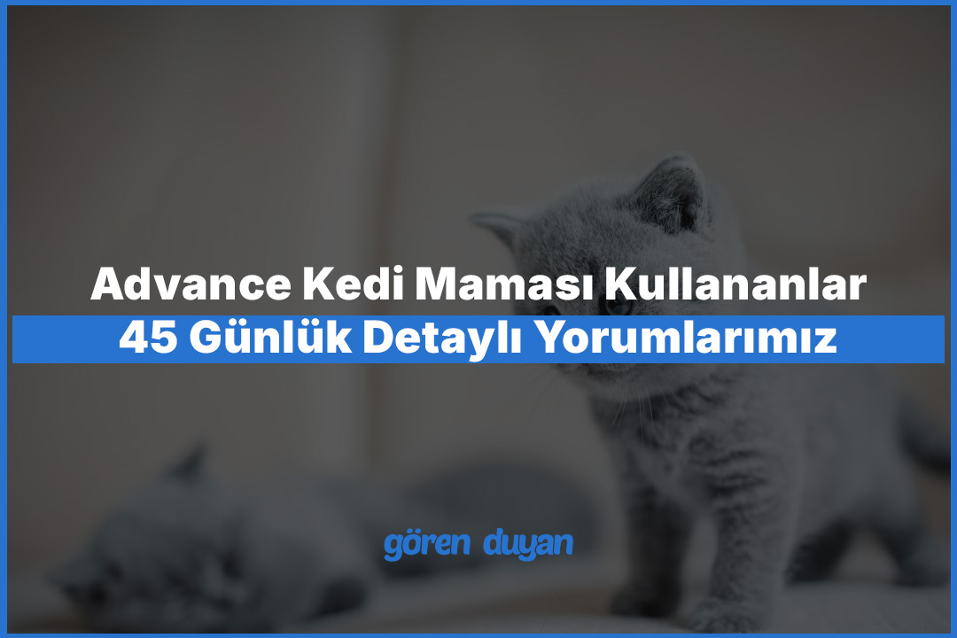 Advance Kedi Maması Kullananlar - 45 Günlük Detaylı Yorumlarımız