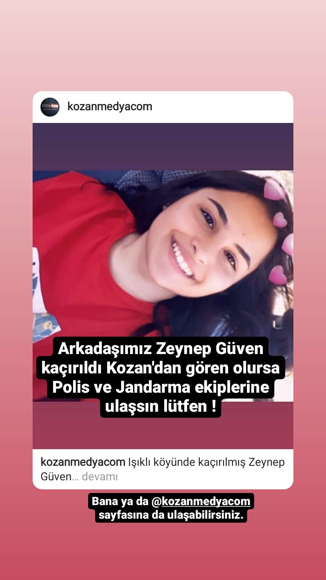 Kayıp Çocuk! Adana/kozan IŞIKLI köyü