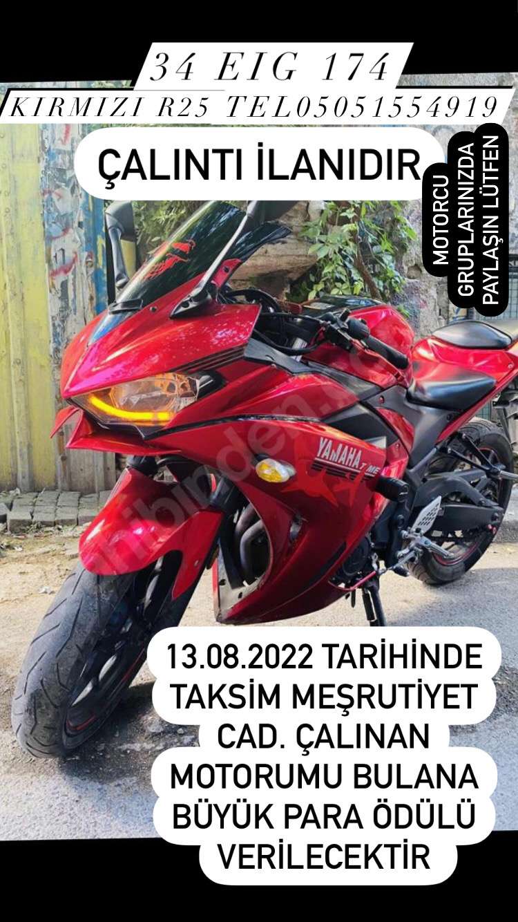 Çalınan motorum